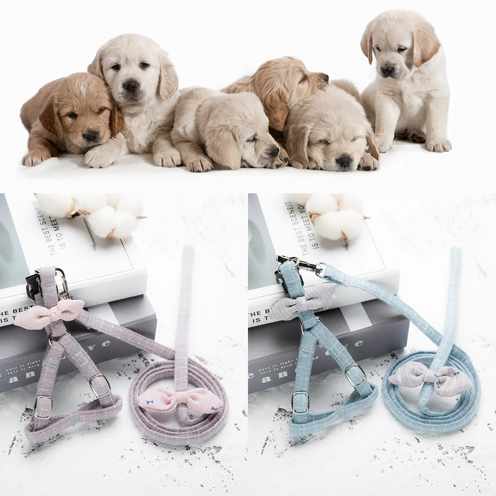 Розовый тканевый галстук бабочка и жилет Trsnser для собак кошек комплект нагрудных