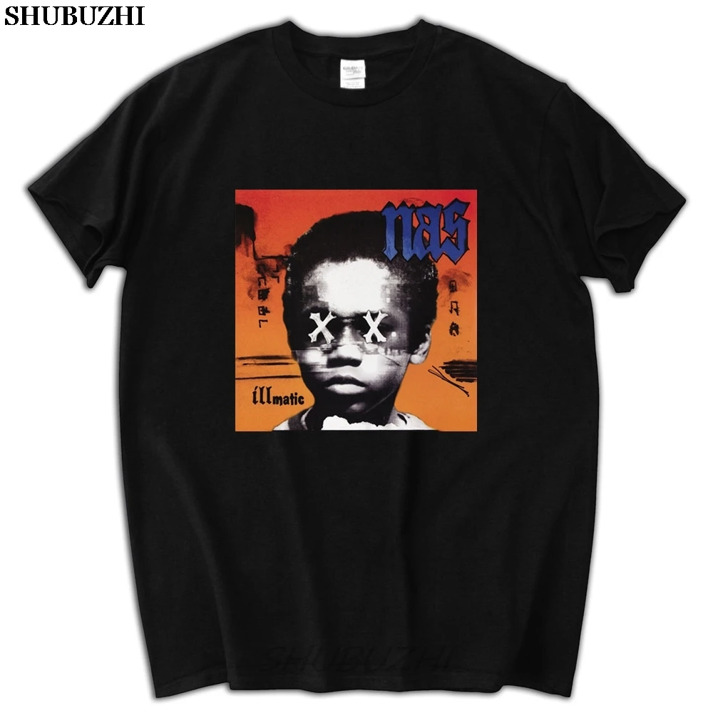 Мужские футболки, хлопковая футболка, фирменная Новинка, футболка nas illmatic 20th anniversary, sbz5197 - Цвет: smae as picture