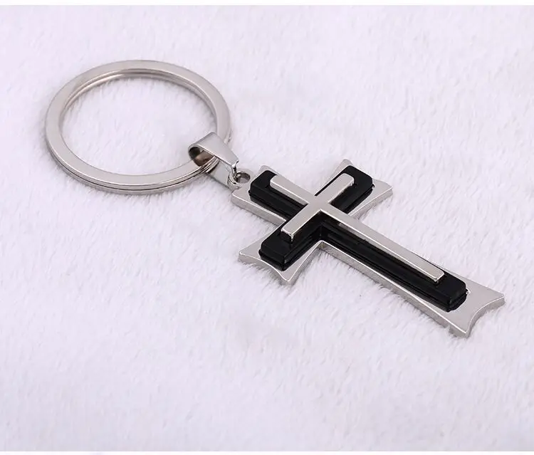 Горячая Высокое качество Крест ключ креативный автомобильный брелок цепь белый