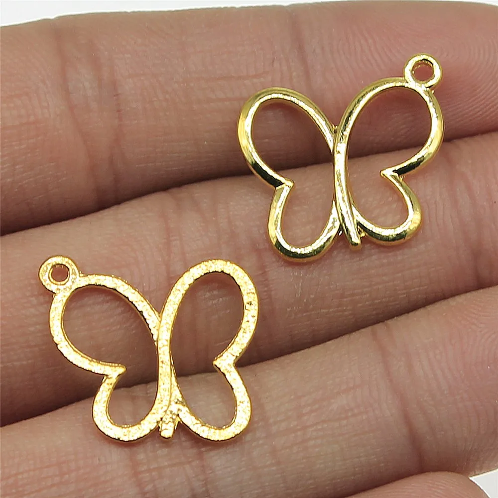 Подвеска в виде бабочки 3 цвета античная бронза античное серебро золотой Бабочка