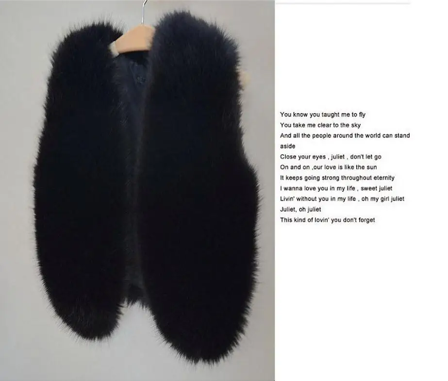 Женский короткий жилет из искусственного Меха чернобурки Зимняя мода 2019 плотный