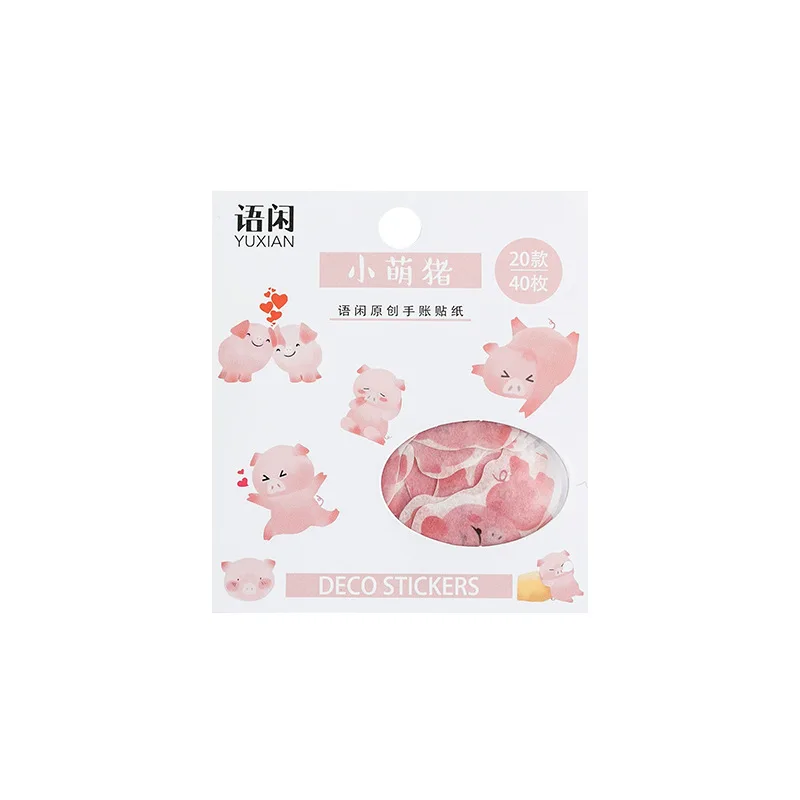 Декоративная наклейка для дневника сделай сам милые животные собака панда