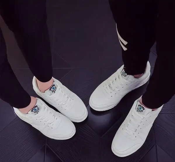 Akexiya/модные корейские женские кроссовки; сезон осень; tenis feminino; повседневная обувь; Уличная обувь; женская обувь на плоской подошве; Цвет белый; женская обувь на шнуровке