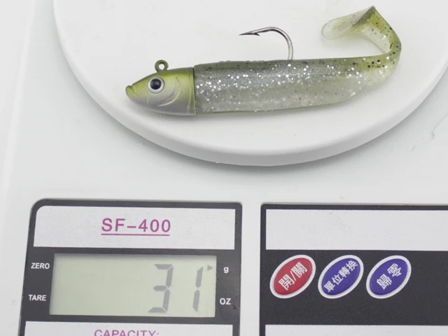 W&K Brand Soft Lure 9cm/22g Jig Head 3/0 22g Ultimate Inshore Bait And Boat Fishing For Code Seabass J1701|fishing lure|soft baitssoft lure |