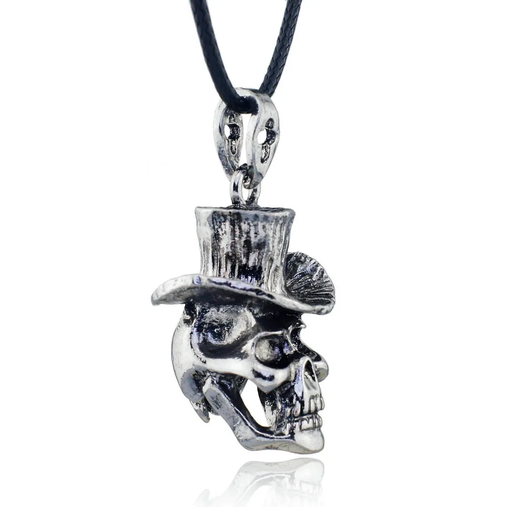 Мужская Панк подвеска Dormon X507 из нержавеющей стали с кожаной цепочкой|chain pendant|leather