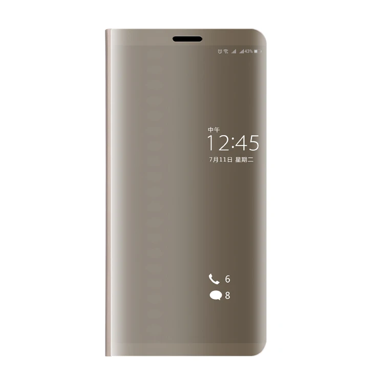 Зеркальное покрытие для huawei Y9 чехол для huawei Y9 Y7 Y6 Y5 Prime чехол s 9Y 7Y 6Y 5Y Y 5 6 7 9 Pro Coque Fundas Корпус - Цвет: Gold