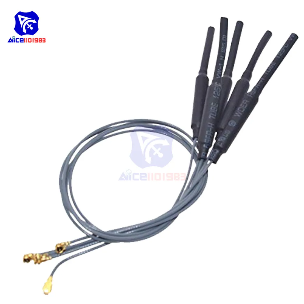 Diymore 5 шт./лот 2 4 ГГц Wi-Fi антенна 3DBI UFL IPEX соединитель латунная Внутренняя 23 см