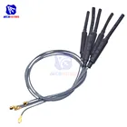 Diymore 5 шт.лот 2,4 ГГц Wi-Fi антенна 3DBI UFL IPEX соединитель латунная Внутренняя антенна 23 см длинный кабель для детской строчки