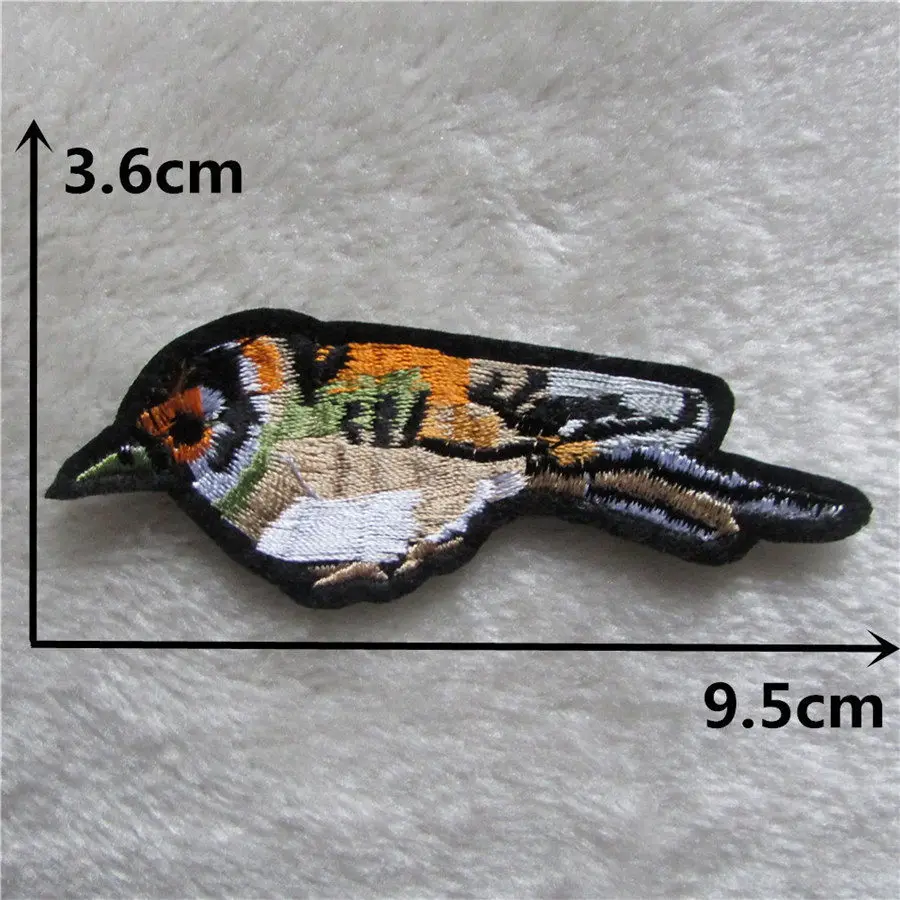 C5216 Птица Животное DIY значки с героями мультфильмов патч Железная на одежду вышитые аппликации полосы наклейки для украшения джинсов аксессуары Скрапбукинг - Цвет: C5216