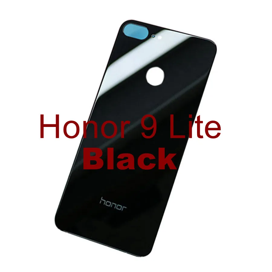 Задняя крышка для huawei Honor 9, Задняя стеклянная крышка для батареи, крышка для двери, чехол для задней панели Honor 9 Lite, запасная Задняя стеклянная крышка - Цвет: Honor 9 Lite Black