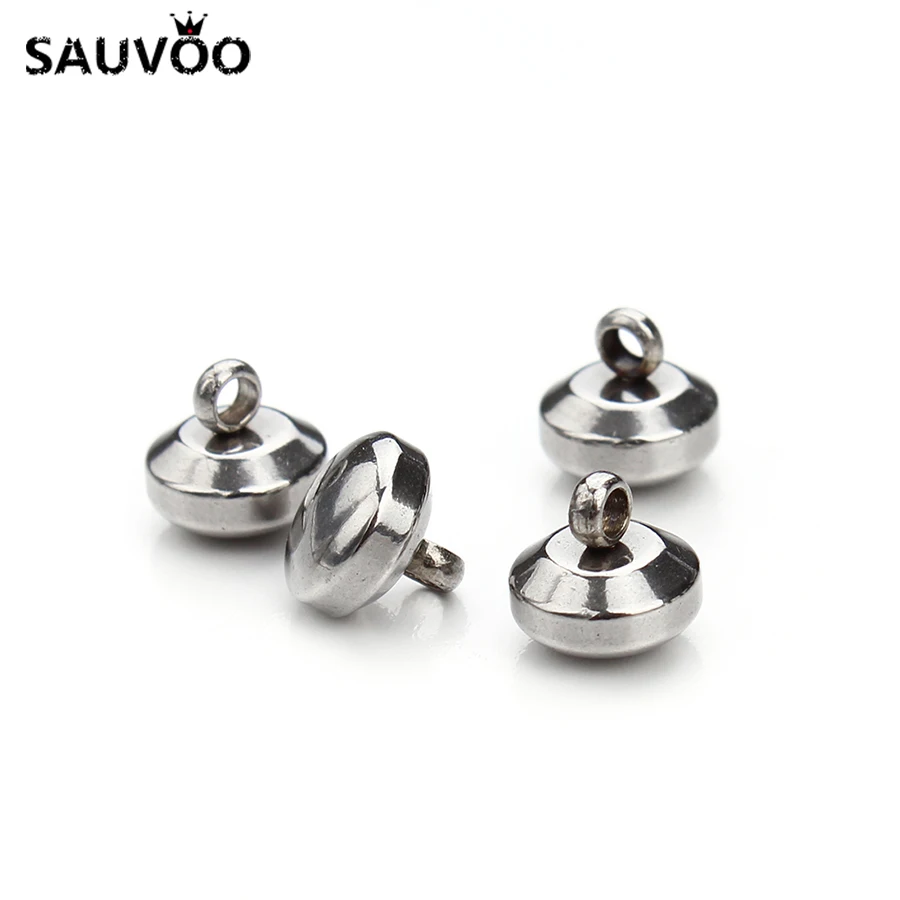 50 шт. подвески из нержавеющей стали 6 х6 мм|bails for pendants|charm bails beadssilver pendant bail |