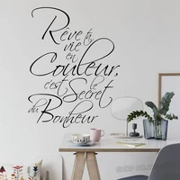 french wall decal quotes inspiring wall decor stickers wall quotes lettering removable art mural for office decor wallpaper l899