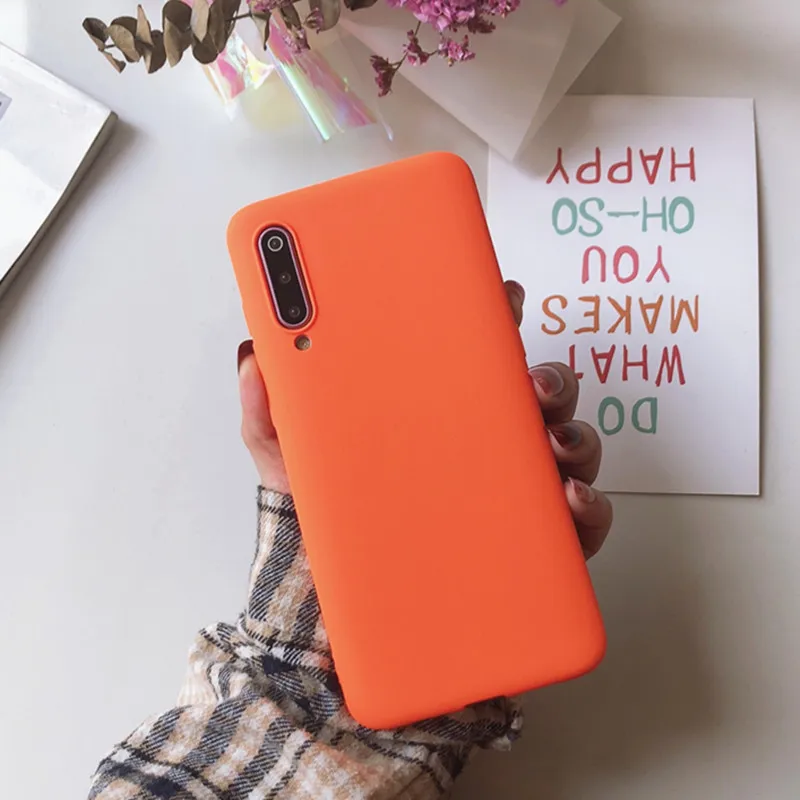 Матовый однотонный фиолетовый чехол для телефона Xiaomi Redmi Note Mi 4A 4X5 5A 6 6A 7 8 8SE 9 9SE Lite Pro из мягкого ТПУ