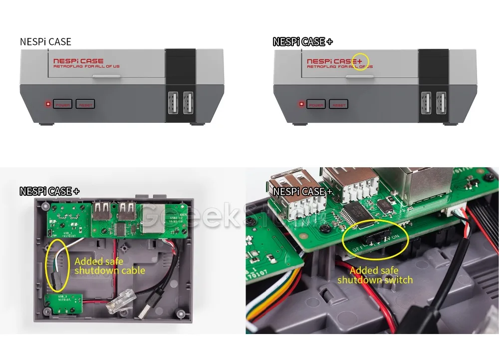 NESPI чехол+ плюс с охлаждающим вентилятором радиаторы фланелевый мешочек и дополнительный Raspberry Pi 3 Model B+ 5V 2.5A Мощность адаптер переменного тока, 32G SD карты