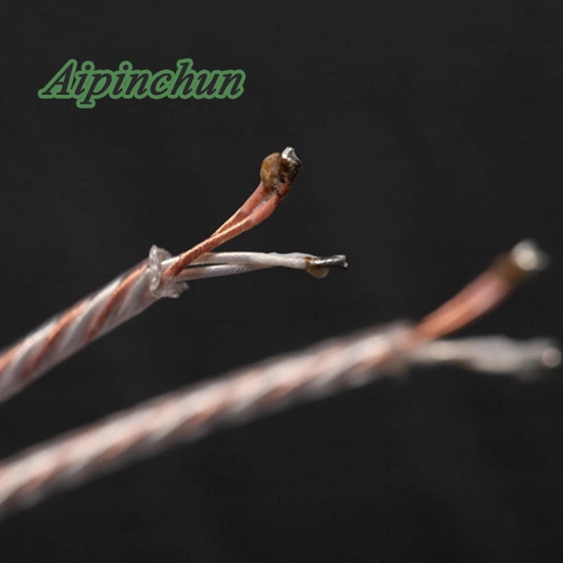 Aipinchun 3 5 мм полюсный изгиб Разъем Diy кабель наушников Ремонт Замена 4N OCC & из