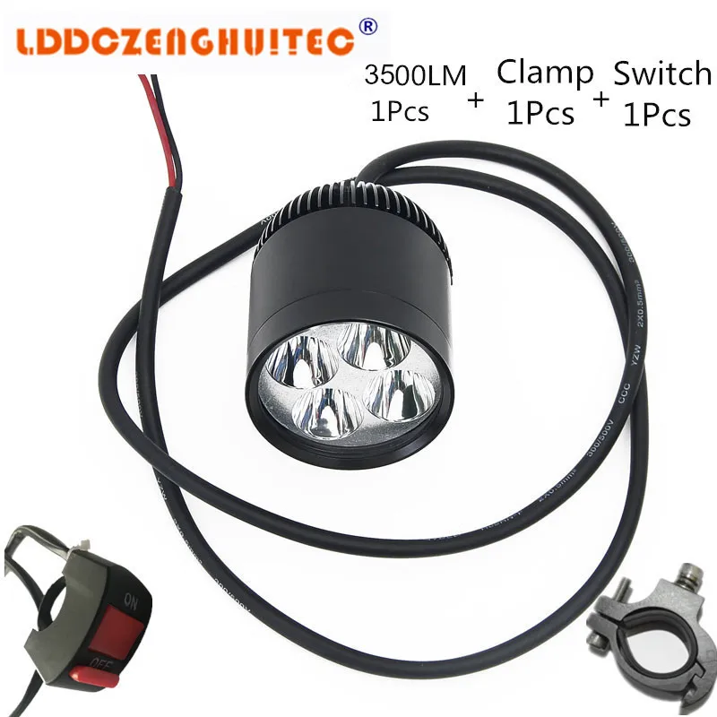 LDDCZENGHUITEC 35W 3500LM Запчасти для мотоциклов и лодок OEM оригинальное качество XML U2 светодиодная фара для мотоциклов