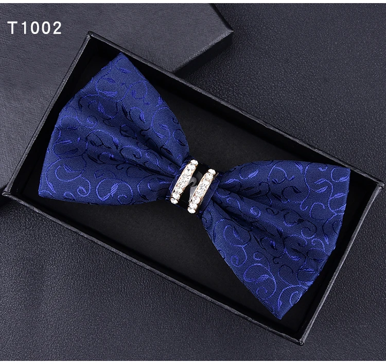 Свадебный галстук-бабочка с металлическими кристаллами для смокинга, для мужчин и женщин, галстук-бабочка, черный, фиолетовый, синий, красный, для ююбы, для жениха, вечерние, банкетные