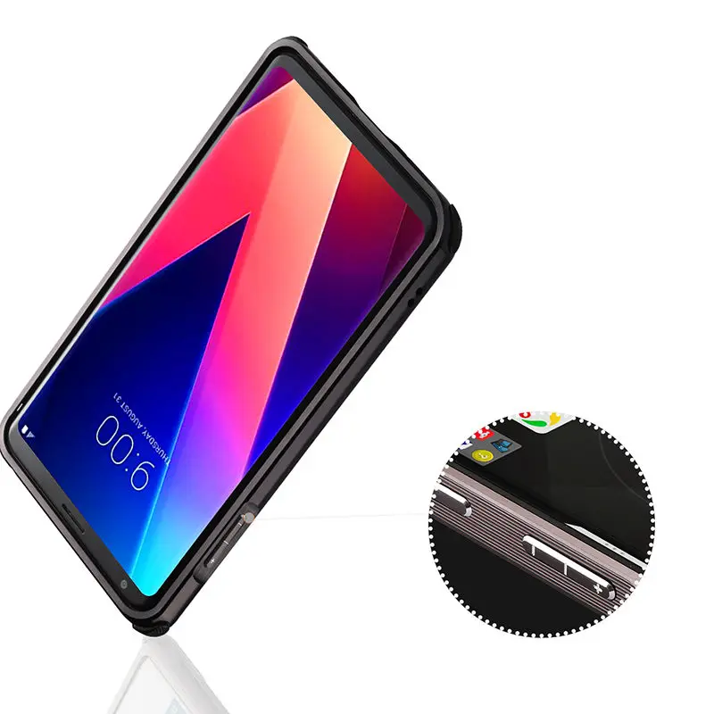 Чехол для LG V 30 V30 с металлической рамкой матовой задней крышкой Жесткий H930 H933