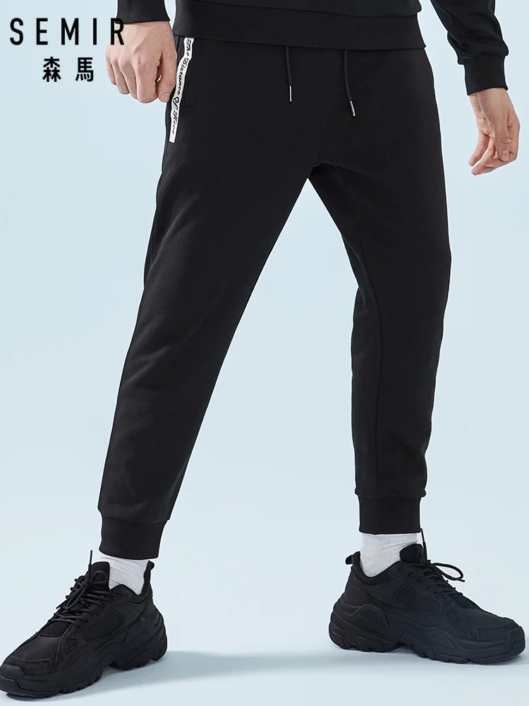 SEMIR мужские укороченные джоггеры мягкие хлопковые спортивные штаны длиной до