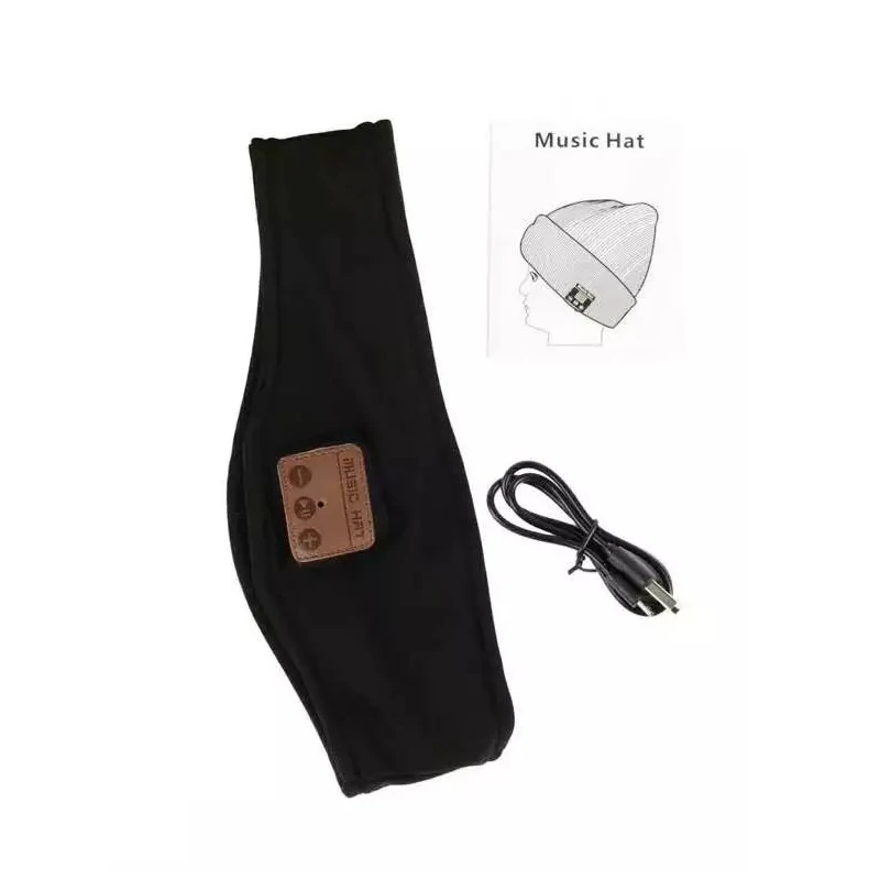 Мягкие Наушники для сна беспроводные Bluetooth наушники оголовье шляпа сон Спорт