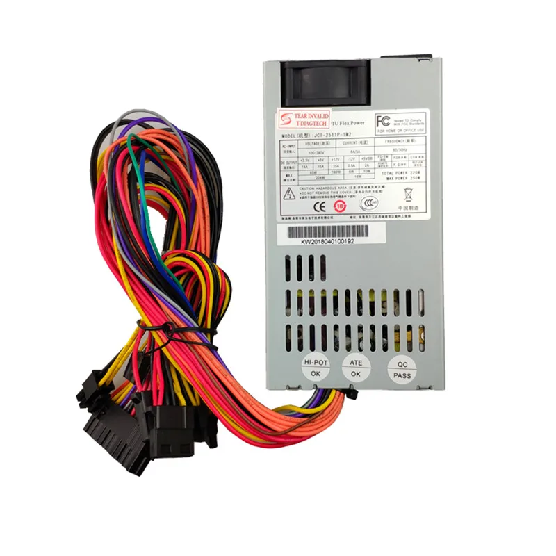 

T.F.SKYWINDINTL 250W IPC 1U гибкий небольшой блок питания 250W IPC блок питания 250W для сервера сверхтихий 1u ITX Блок питания