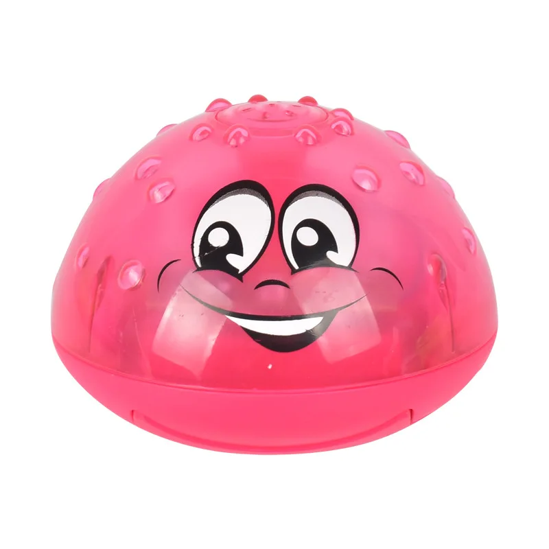 red ball Новинка, забавные детские Игрушки для ванны, Электрический индукционный распылитель воды, игрушки для детей, светильник, музыка, вращающийся, для детей, для плавания, для игр в бассейне, игрушки, подарок - Цвет: red ball