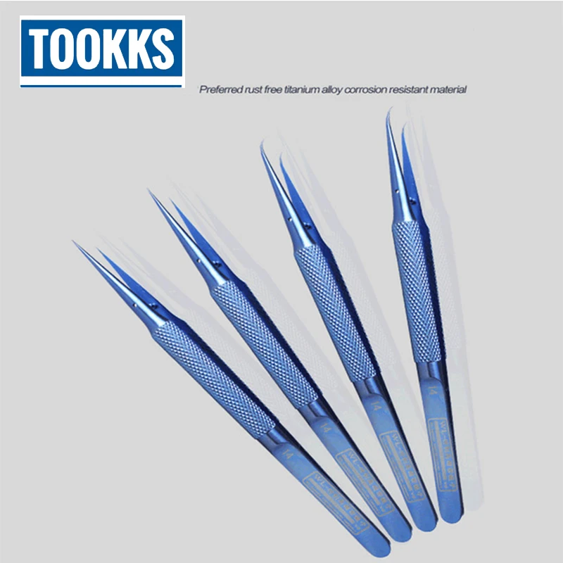 

Titanium Alloy precision Tweezers 0.15mm Edge Precise Fingerprint Fly Line Picker Tweezers Straight Bent for iPhone Repair