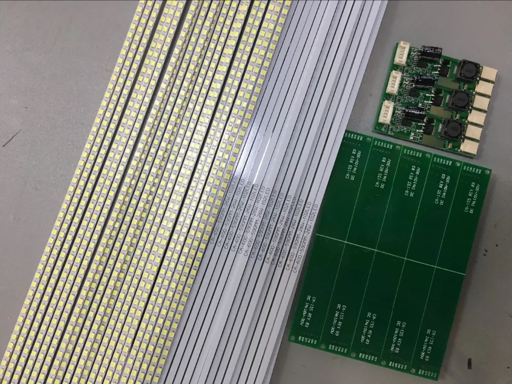 

10pcs/lot 425mm Adjustable brightness led backlight strip kit,Update 19inch lcd monitor to led bakclight