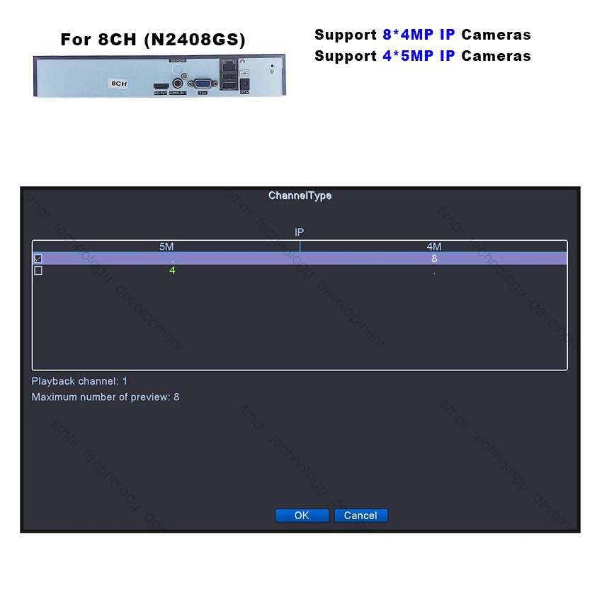 H.265 16CH 5MP CCTV NVR 8-канальный сетевой видеорегистратор 4MP Сетевой Видео Регистраторы Onvif 2,3 для 5MP 4MP 1080P IP Камера XMEYE P2P облако