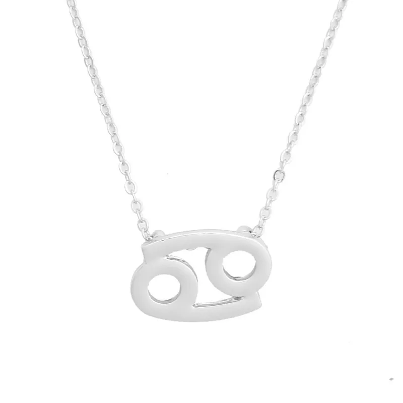 Ожерелье из белого золота с 12 созвездиями для женщин и мужчин 3D созвездие