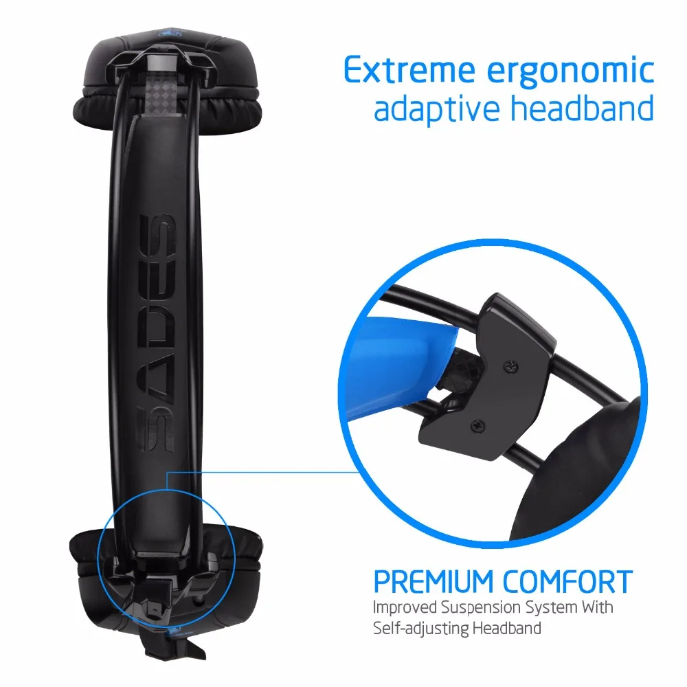 Sades SA 921 Стерео Игровые наушники для мобильного телефона PS4/Xbox 360/MAC/Оборудование