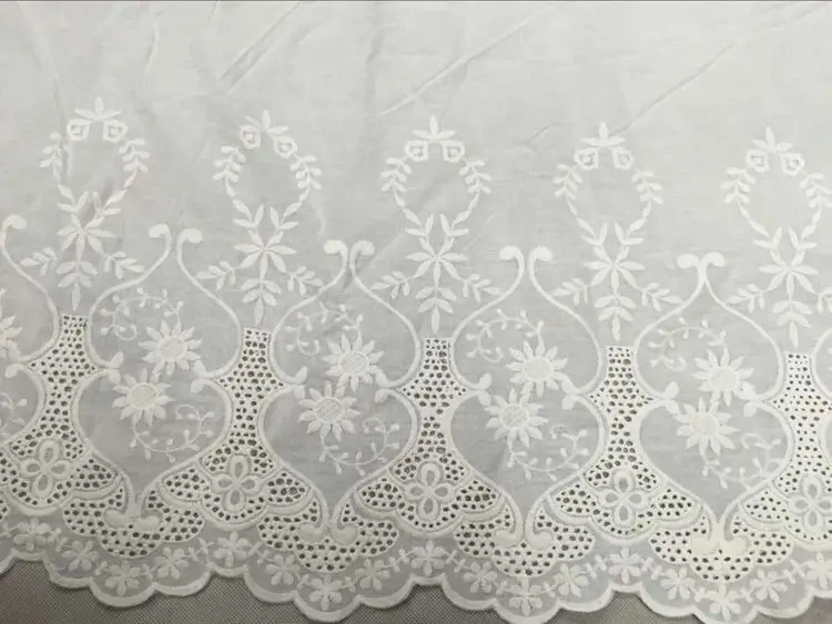 Бесплатная доставка 100% хлопок двухсторонняя Φ кружевная ткань с окошками