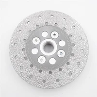 diatool 1pc premium quality diameter double sided vacuum brazed diamond cutting grinding disc with 58 11 flange