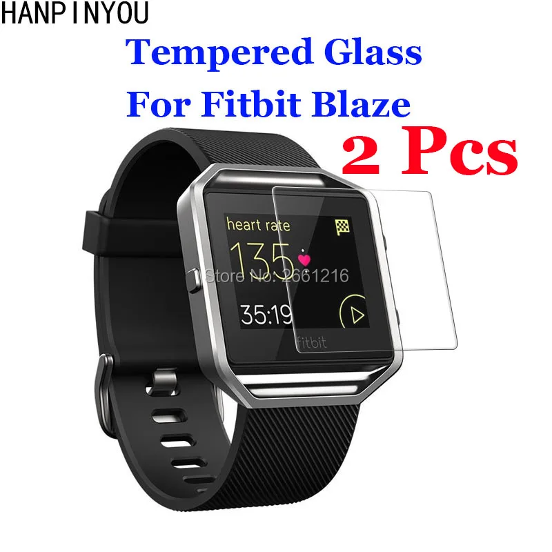 2 шт./лот закаленное стекло 9H 2.5D для Fitbit Blaze Премиум Защитная пленка экрана