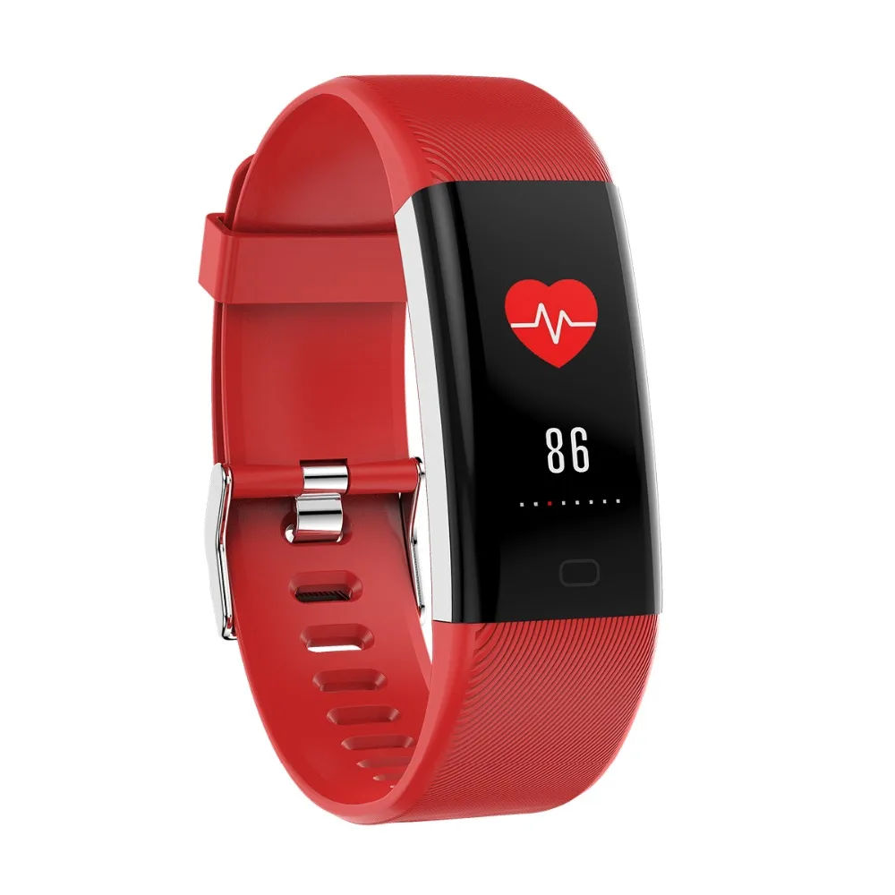 FORCA F07plus Smart Bracelet Red Watchband Pedometer Sedentary Message Call Reminder Heart Rate Monitor IP68 Wristband | Электроника