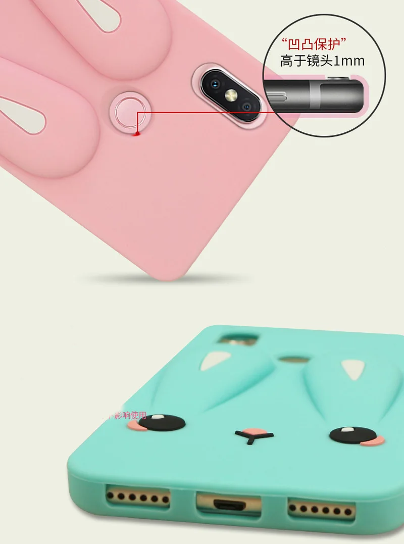 Очаровательный чехол для Xiaomi Redmi Note 5 Plus 3s 3 5A 4A 4X 6A с милым тисненым Кроликом, задняя крышка с силиконовым ремешком, чехол для телефона Fundas