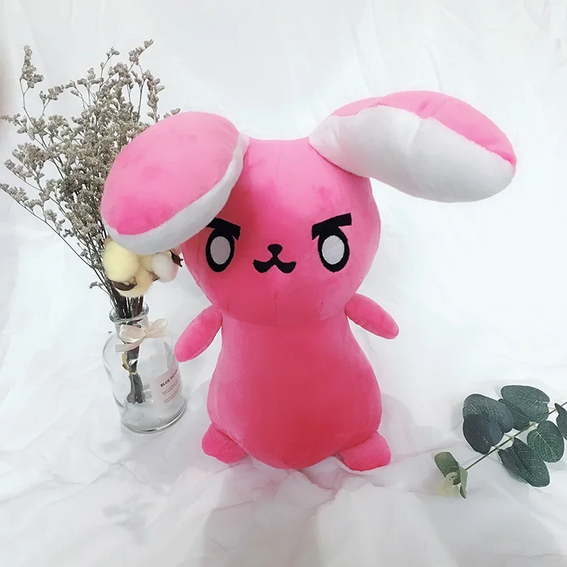 45cm Doll 1 шт., розовые плюшевые подушки Dva с кроликом, игрушки для игры на часы, мягкие подушки DVA для косплея, детские игрушки, подарки - Цвет: 45cm Doll