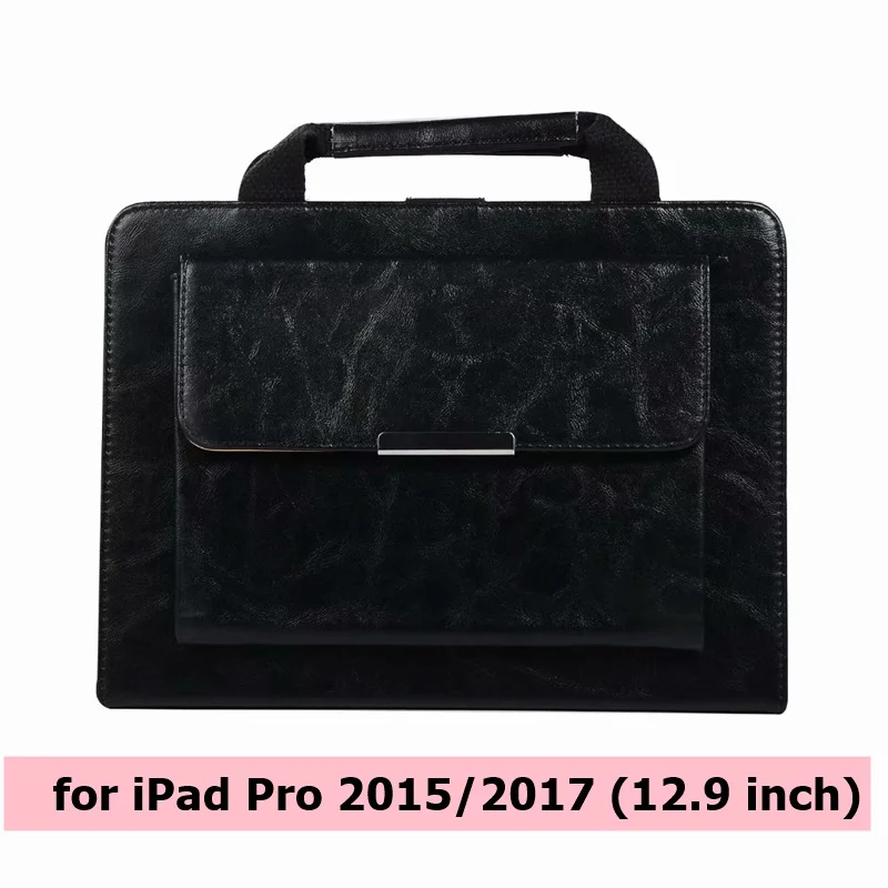 Black A Чехол для iPad Pro 12,9,,,, чехол, пробуждение сна, умная кожаная сумка, мягкий чехол, для iPad Pro, 12,", Чехол, kimTHmall - Цвет: Black A