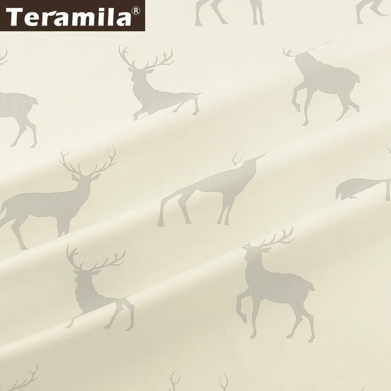 Teramila 100% хлопчатобумажная ткань измерительные приборы Сика олень дизайн Сделай