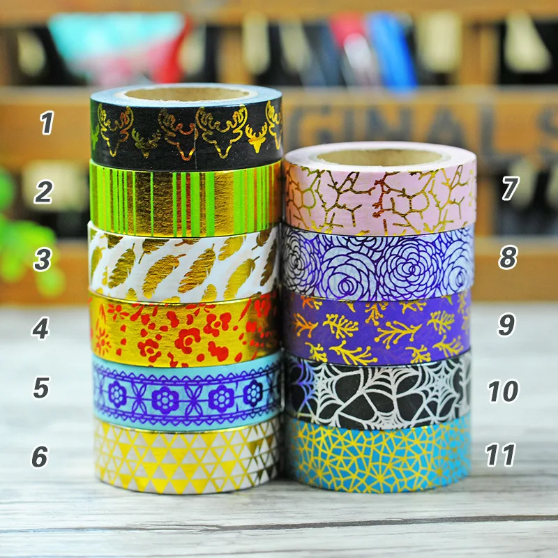 Хэллоуин лента для декорации Washi бронзового цвета fita adesiva decorada тонких листов kawai washitape клейкой ленты клей фестиваль подарок