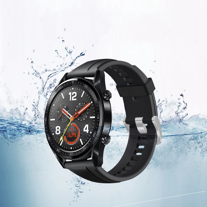 22 мм ремешок для gear S3 frontier samsung galaxy watch 46 мм ремешок для часов huawei watch gt2 amazfit ремешок Bip браслет ремень
