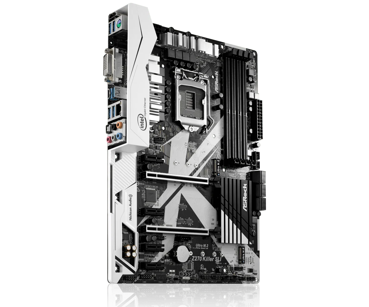 Материнская плата ASROCK Z270 KILLER SLI 1151 DDR4 ATX поддержка 6 поколений 7 I3 8100 | Компьютеры и