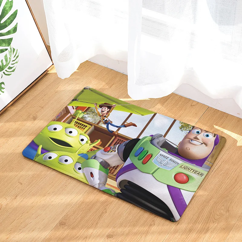 see chart IVYYE Woody Buzz индивидуальный коврик с рисунком из аниме украшения для дома ковры мультяшный коврик для спальни коврики для ванной плюшевые коврики коврик для двери Новинка - Цвет: see chart