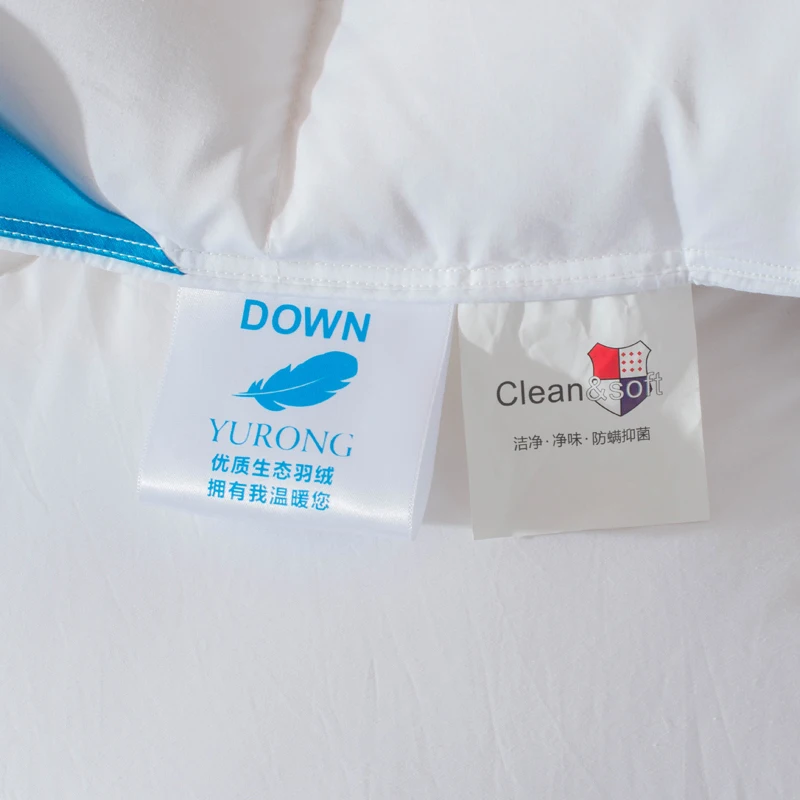 P & M Белый 100% утиный пух одеяло зима осень стеганое постельные принадлежности