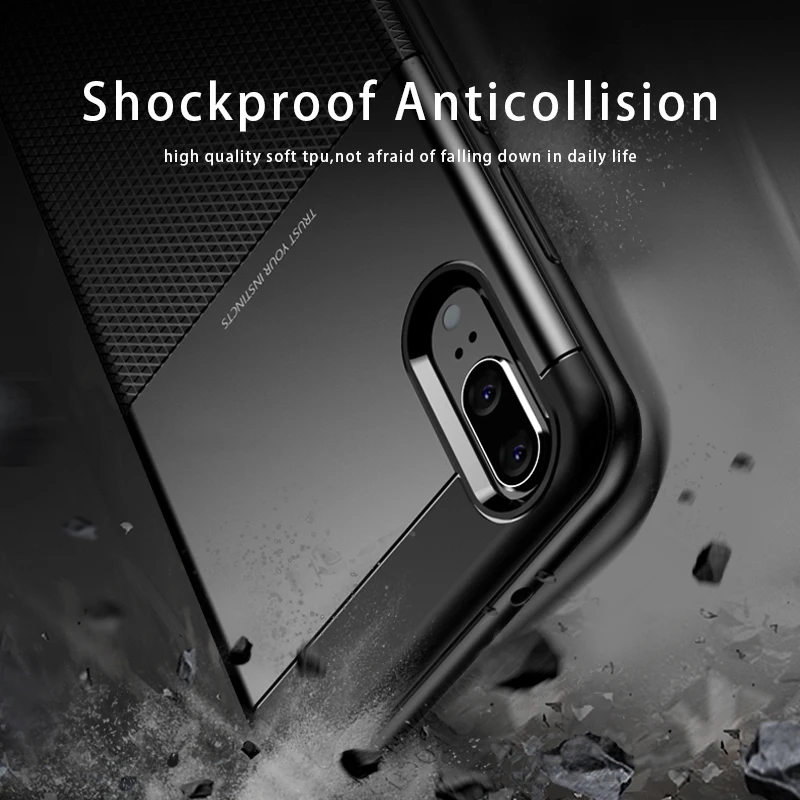 LUPHIE Shockproof Case For Huawei P20 Pro Lite Armor Cases Soft TPU Cover Business Silicone |