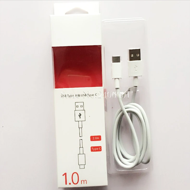 USB Type A to C 9V 2A cable high speed 3ft with original retail box for huawei P9 samsung note7 50pcs/lot | Мобильные телефоны и