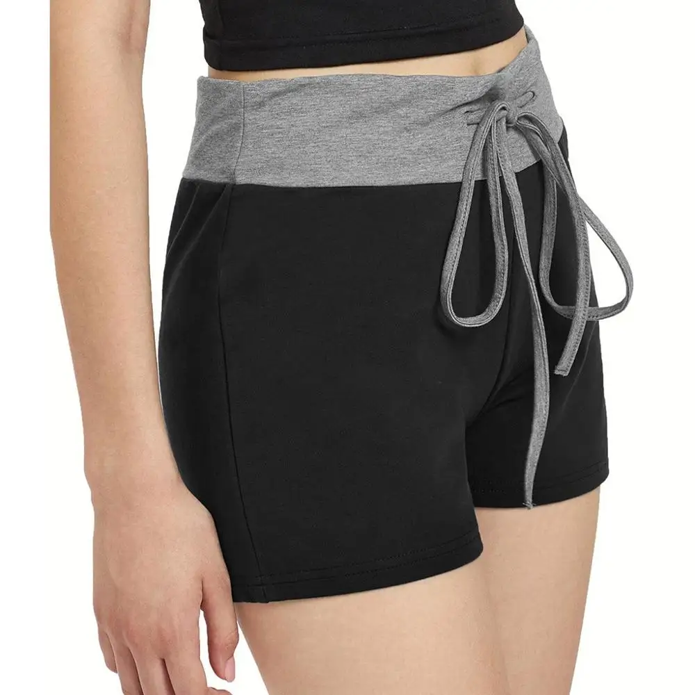 Женские сексуальные пляжные шорты 2019 Летние однотонные сшитые Свободные