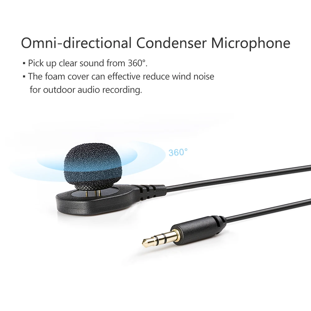 Новый BOYA BY HLM1 переносной контактный микрофон Omnidirection Conderser Lavalier Mic разъем 3 5 мм для