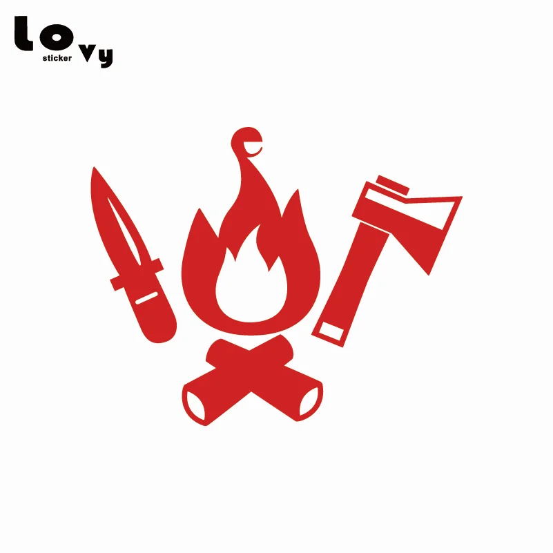 Campfire инструменты для кемпинга виниловая Автомобильная наклейка/наклейка