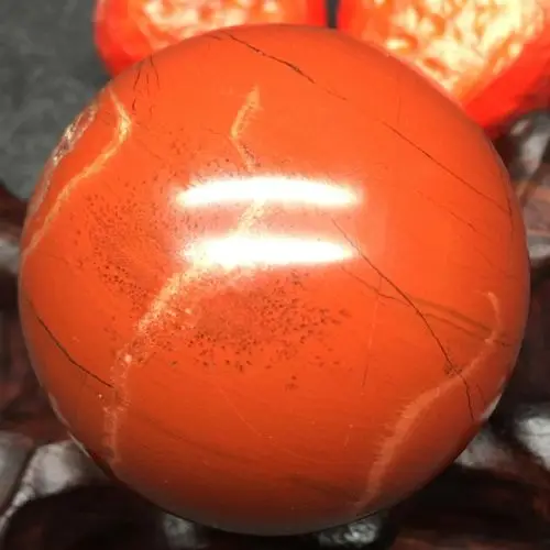 130g-45mm Natural red jasper quartz crystal sphere ball healing | Дом и сад